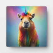 Prismhorn: Der Regenbogen Capybaraicorn Fotoplatte (Vorderseite)