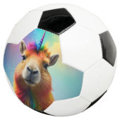 Prismhorn: Der Regenbogen Capybaraicorn Fußball (Dreiviertel)