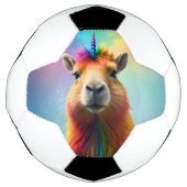 Prismhorn: Der Regenbogen Capybaraicorn Fußball (Vorderseite)