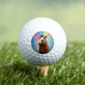 Prismhorn: Der Regenbogen Capybaraicorn Golfball (Insitu T-Shirt)