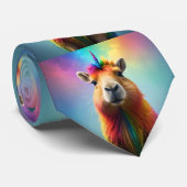 Prismhorn: Der Regenbogen Capybaraicorn Krawatte (Gerollt)