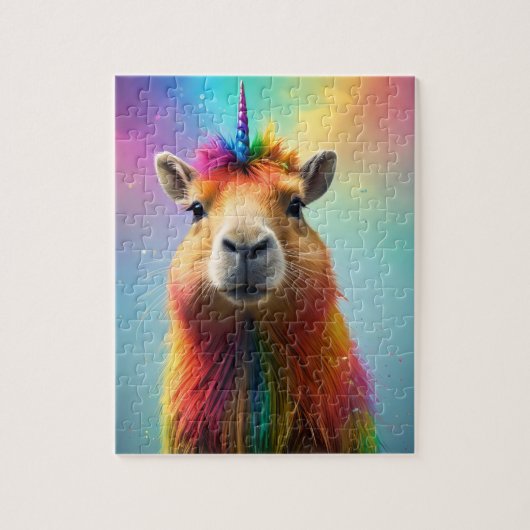 Prismhorn: Der Regenbogen Capybaraicorn Puzzle (Vertikal)