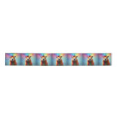 Prismhorn: Der Regenbogen Capybaraicorn Satinband (Vorderseite)