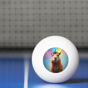 Prismhorn: Der Regenbogen Capybaraicorn Tischtennisball