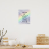 'Prismus of rainbows' Gedicht Art Poster (Küche)