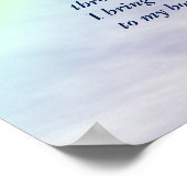 'Prismus of rainbows' Gedicht Art Poster (Ecke)