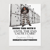 Prison Cards Long Distance Doing Time Postkarte (Vorderseite)