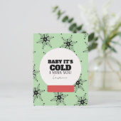 Prison Long Distance Winter Christmas Snowglobe Postkarte (Stehend Vorderseite)