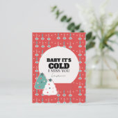 Prison Long Distance Winter Love Christmas  Postkarte (Stehend Vorderseite)