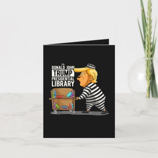 Prison Trump Presidential Library Feiertagskarte (Vorderseite)