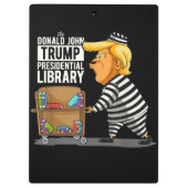 Prison Trump Presidential Library Klemmbrett (Rückseite)