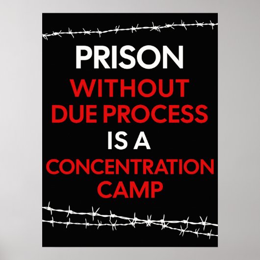 Prison Without Due Process Poster & DOWNLOAD (Vorne)
