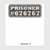 Prisoner 67 Meme Aufkleber (Blatt)