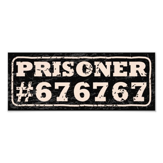Prisoner 67 Meme Poster (Vorne)
