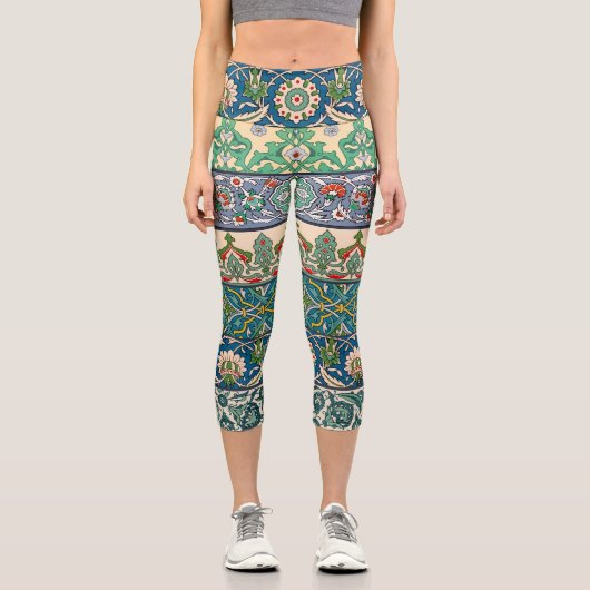 Prisse d'Avennes Arabisch Gemustert Capri Leggings (Vorderseite)