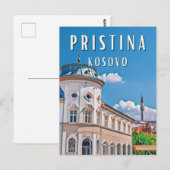 Pristina, das Herz des Kosovo Postkarte (Vorne/Hinten)