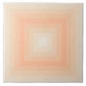 Pristine Fuzzy Peach Squares Keramik Tile Fliese (Vorderseite)