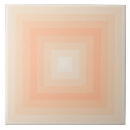 Pristine Fuzzy Peach Squares Keramik Tile Fliese (Vorderseite)