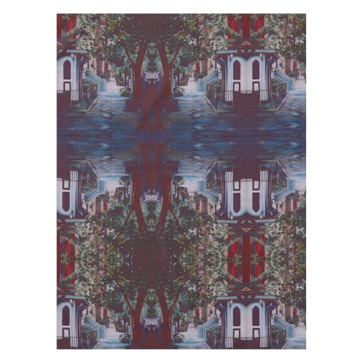 Pristine Walk auf der 19. Straße Tischdecke (Vorderseite)