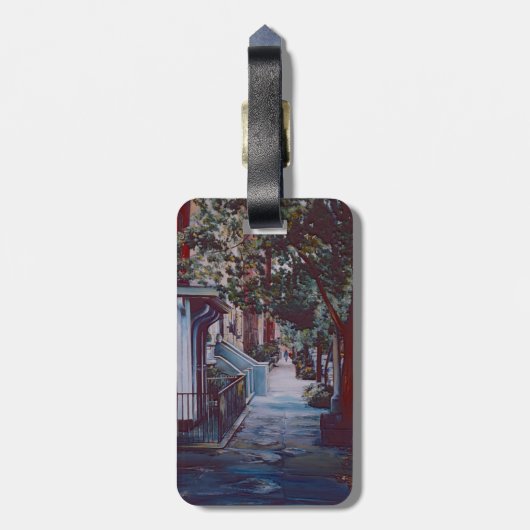 Pristine Walk auf der Gepäckmarke der 19. Straße Gepäckanhänger (Rückseite vertikal)