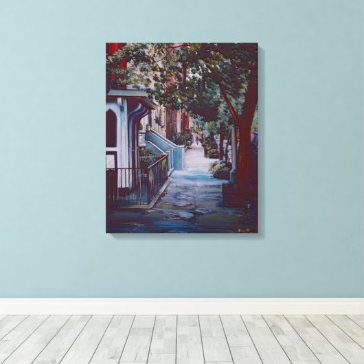 Pristine Walk on 19th Street, NYC Leinwanddruck (Insitu (Holzboden))