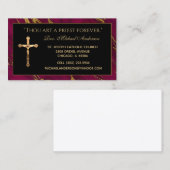 Pritholische Priesterbrustkreuz Marmorklausel Zita Visitenkarte (Vorne/Hinten)
