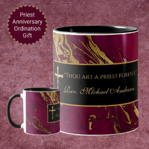 Pritholische Priesterbrustkreuz Marmorklausel Zita Zweifarbige Tasse