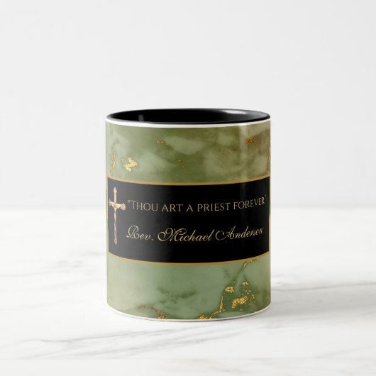 Pritholische Priesterbrustkreuz Marmorklausel Zita Zweifarbige Tasse (Mittel)