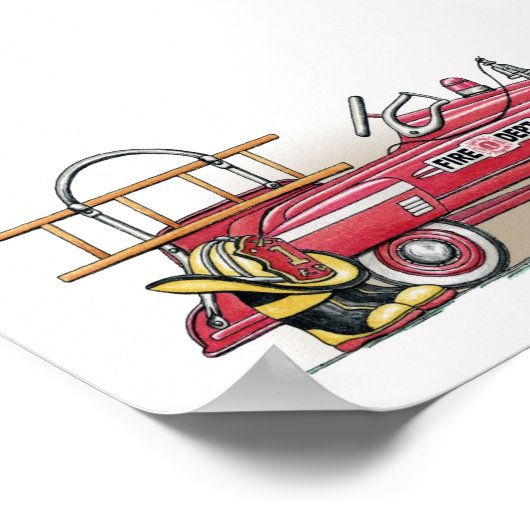 Pritschenwagen Poster (Ecke)