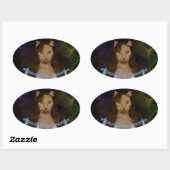 Pritty KiTty Ovaler Aufkleber (Blatt)