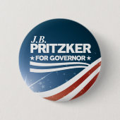 PRITZKER - JB Pritzker für Gouverneur Button (Vorderseite)
