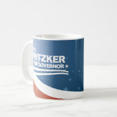 PRITZKER - JB Pritzker für Gouverneur Kaffeetasse (Vorderseite Links)