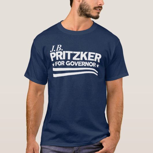 PRITZKER - JB Pritzker für Gouverneur T-Shirt (Vorderseite)