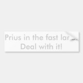 Prius in der Überholspur! Autoaufkleber (Vorne)