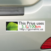 Prius Kraftstoffeffizienz Autoaufkleber (Auf Auto)