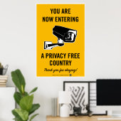 Privacy Free Country Poster (Heimbüro)