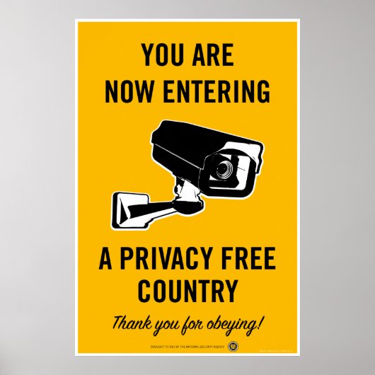 Privacy Free Country Poster (Vorne)