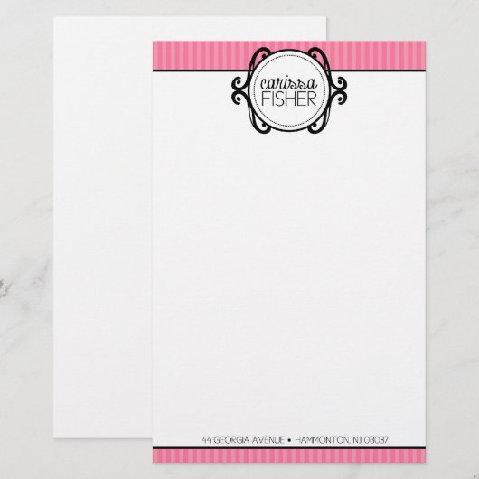 privat briefpapier (Vorne/Hinten)