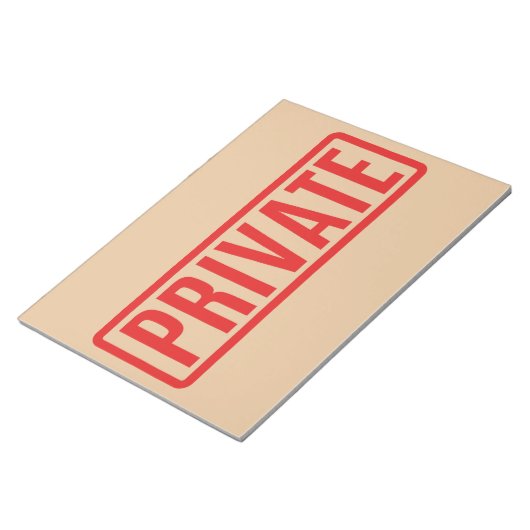 privat notizblock (angewinkelt)