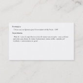 Privat Robson Raphael Guimarães, Kurse, Q,… Visitenkarte (Rückseite)