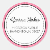 privat runder aufkleber (Vorderseite)