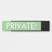 "PRIVAT!" Schild (Vorderseite )
