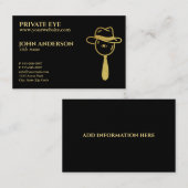 Privatauge Moderner privater Ermittler Visitenkarte (Vorne/Hinten)