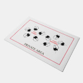 Privatbereich Fußmatte (Schrägansicht)