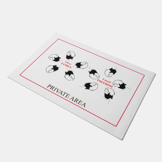 Privatbereich Fußmatte (Schrägansicht)