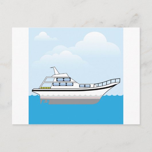 Privatboot Postkarte (Vorderseite)