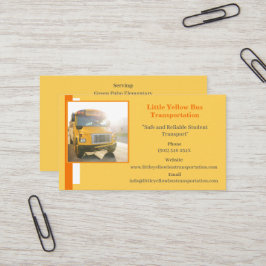 Privatbusfahrer, Gelbe Schulbuskarte Visitenkarte