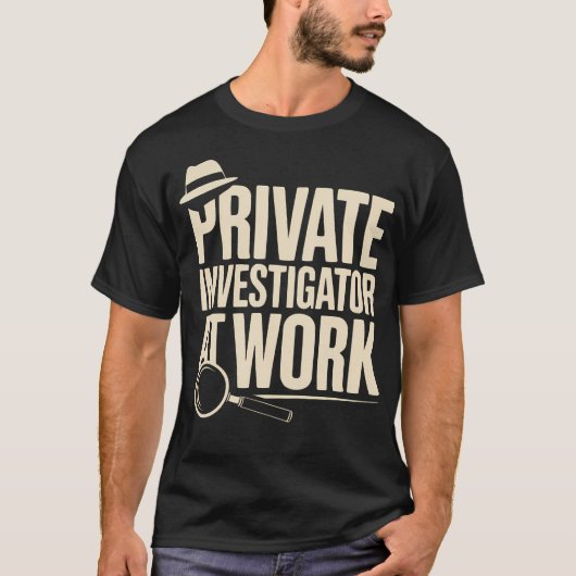 Privatdetektiv Beruf Profession Privat T-Shirt (Vorderseite)