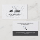 Privatdetektiv | Detective Business Card Visitenkarte (Vorne/Hinten)