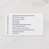 Privatdetektiv | Detektiv Visitenkarte (Rückseite)